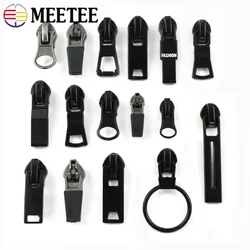 5/10Pcs Meetee 3#5#8#10# Reverse Zipper Slider Waterproof Nylon Zippers Head Outdoor Jacket Tent Zip Pull DIY Sewing Accessories