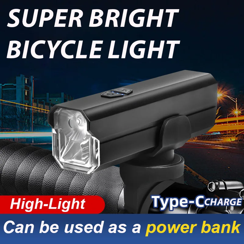 

Велосипедная передняя фара BUCKLOS, 5000 мАч, с зарядкой типа C, для горного велосипеда, аксессуары для велоспорта из алюминиевого сплава