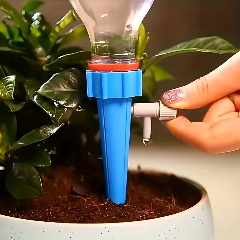 Automatic Plant Watering Drip Irrigation Spike Self Watering System Adjustable Auto Watering Device Bottle Irrigator