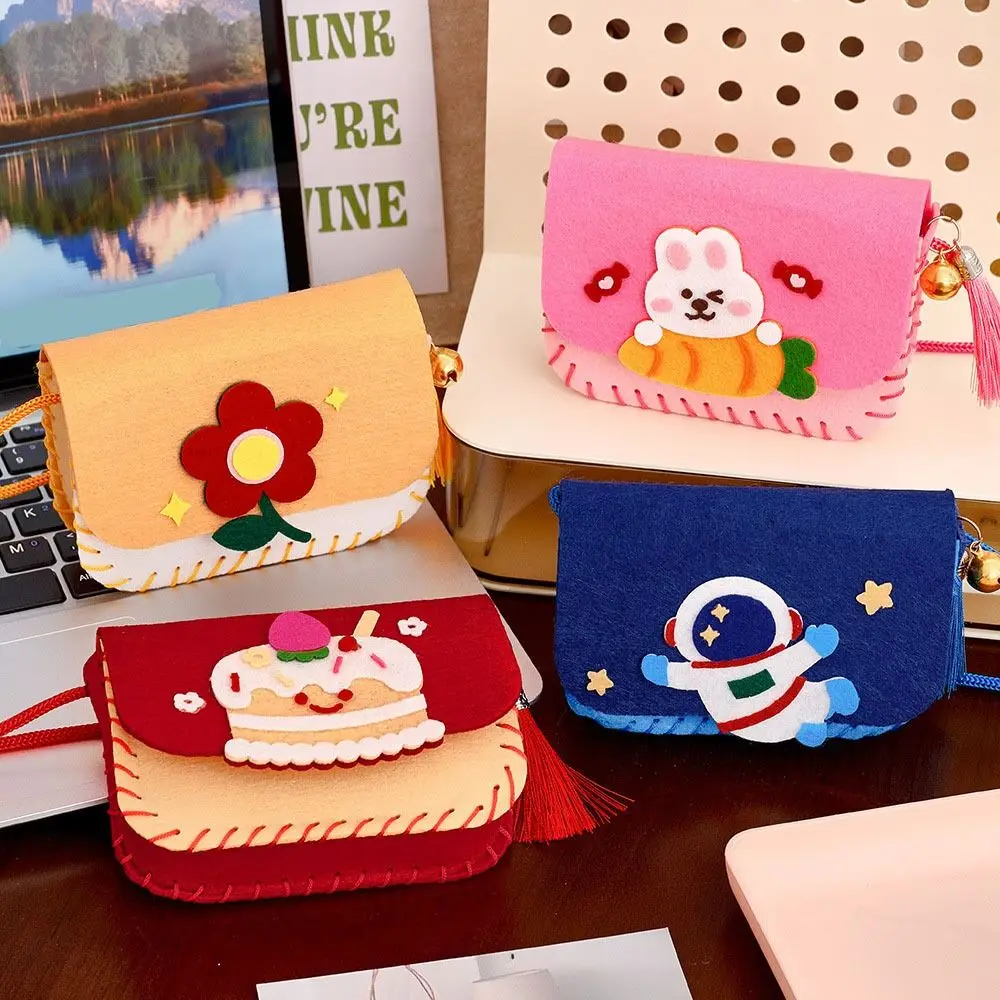 

Милый мультяшный фетровый мешок, набор для изготовления поделок, художественная сумка ручной работы, игрушка для шитья, детский сад, сумка через плечо «сделай сам», хороший подарок