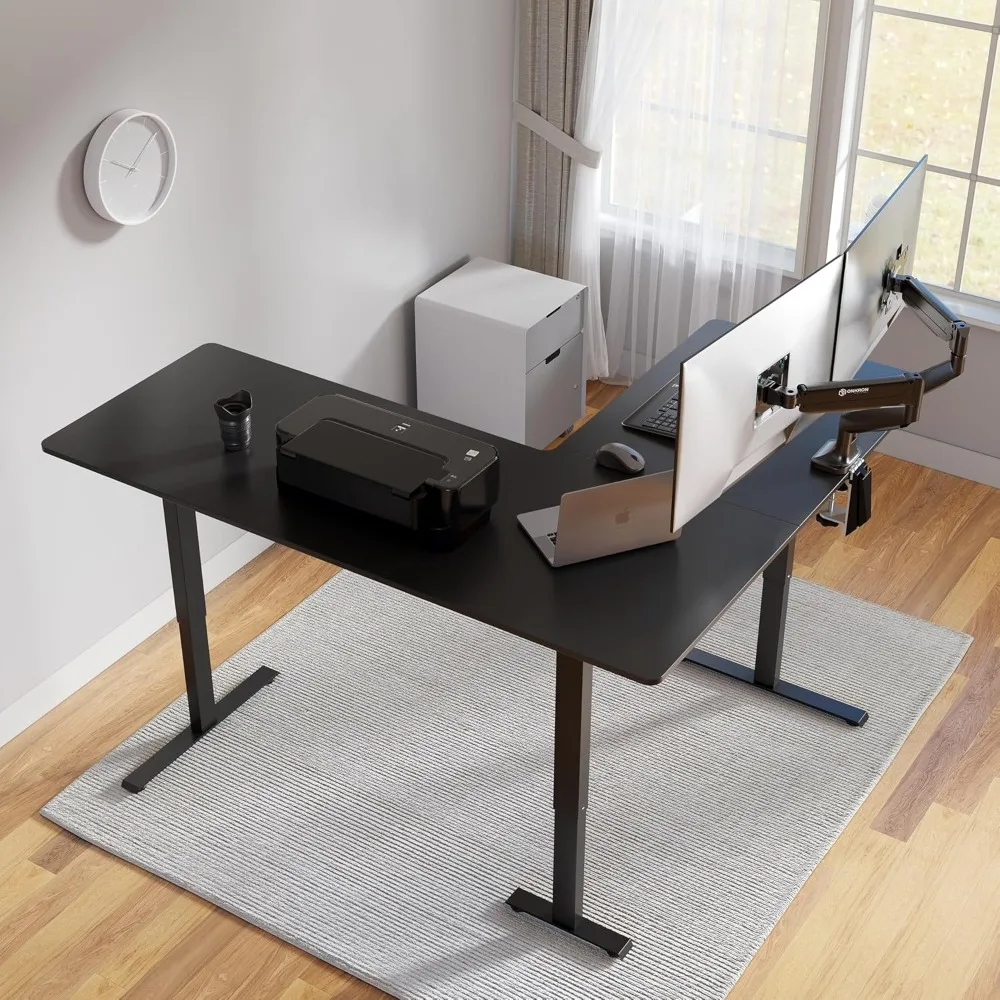 Scrivania da ufficio verticale, altezza regolabile, scrivania per computer verticale elettrica da 63 pollici, scrivania verticale per ufficio domestico