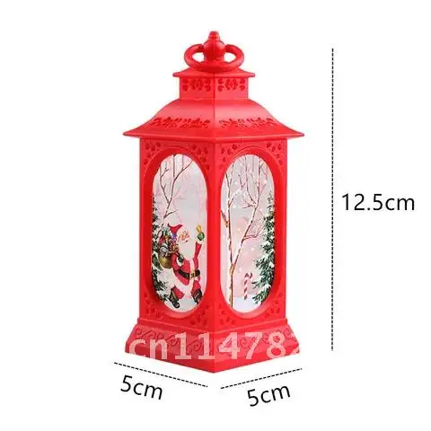 Santa Claus Snowman Lantern Light Merry Christmas Decor For Home Christmas Tree Ornament Xmas Gifts Navidad 2021 New Year 2022