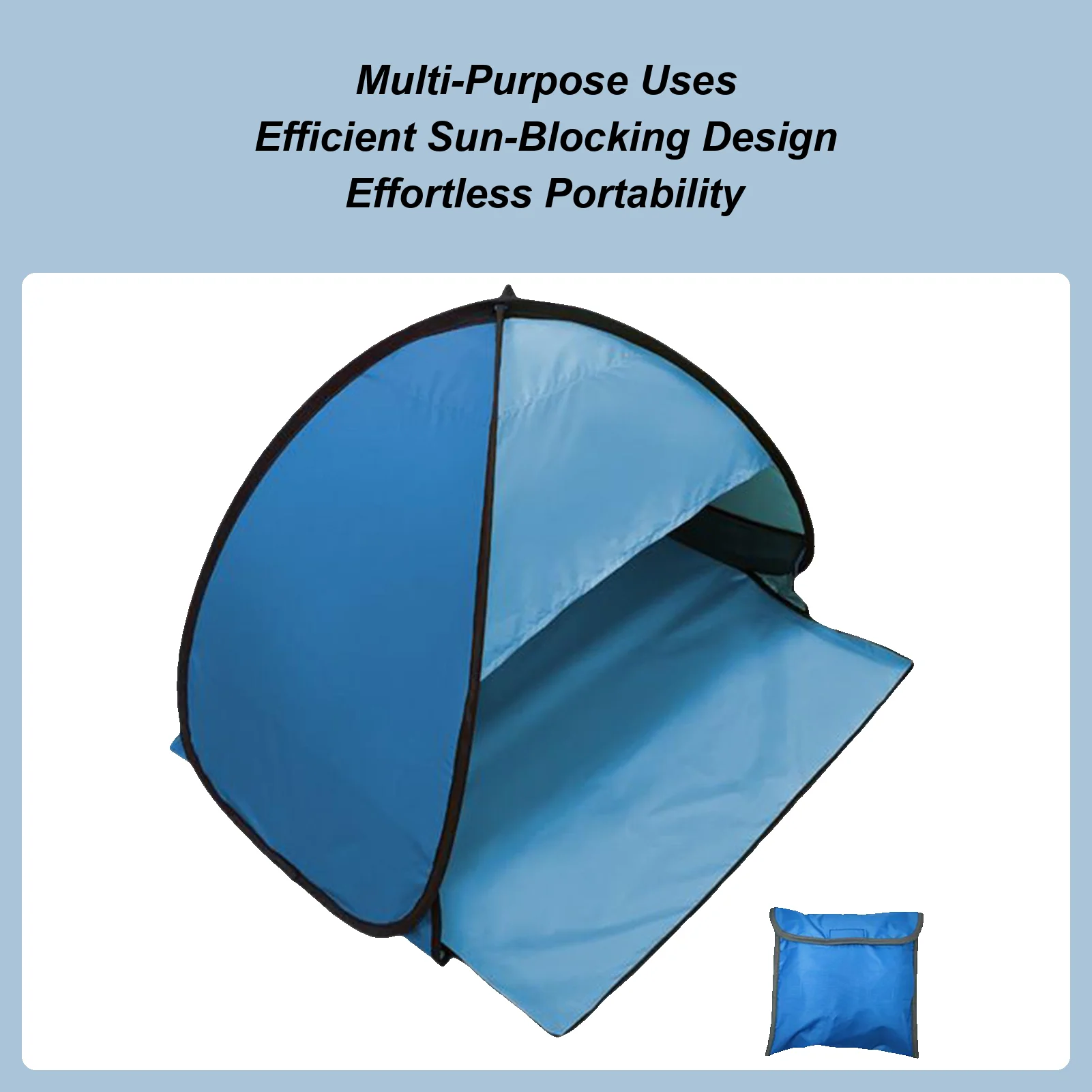 

Portable Beach Tent Small Windproof Pop Out Sun Shade Canopy UV Protection Canopy For Outdoor Garden Poolside Fishing Hiking