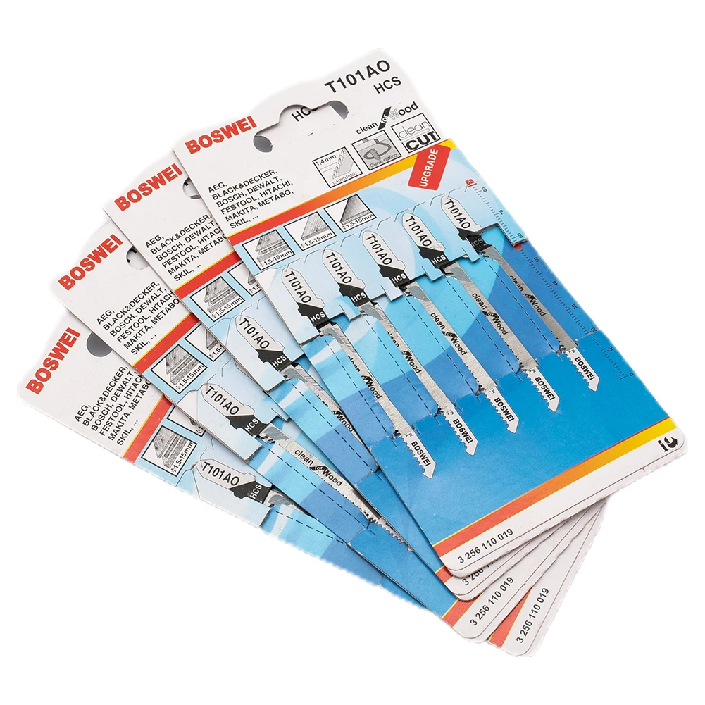 20 sztuk T101AO 3 "t-shank HCS Jig piła zestaw ostrzy Assorted Metal Steel Jigsaw Blade dla Bosch plastikowe narzędzia do cięcia drewna