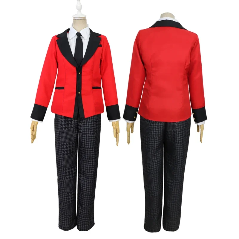 Anime Kakegurui Male Master Cosplay Costume Student Uniform Set Halloween Carnival Party Funny Clothes For Adults