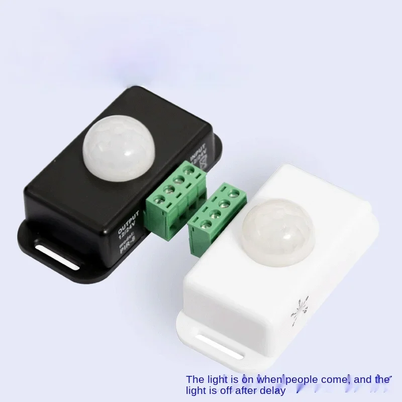 

1PCS DC 12V 24V 8A Automatic Adjust PIR Motion Sensor Switch IR Infrared Detector Light Switch Module for LED Strip Light Lamp