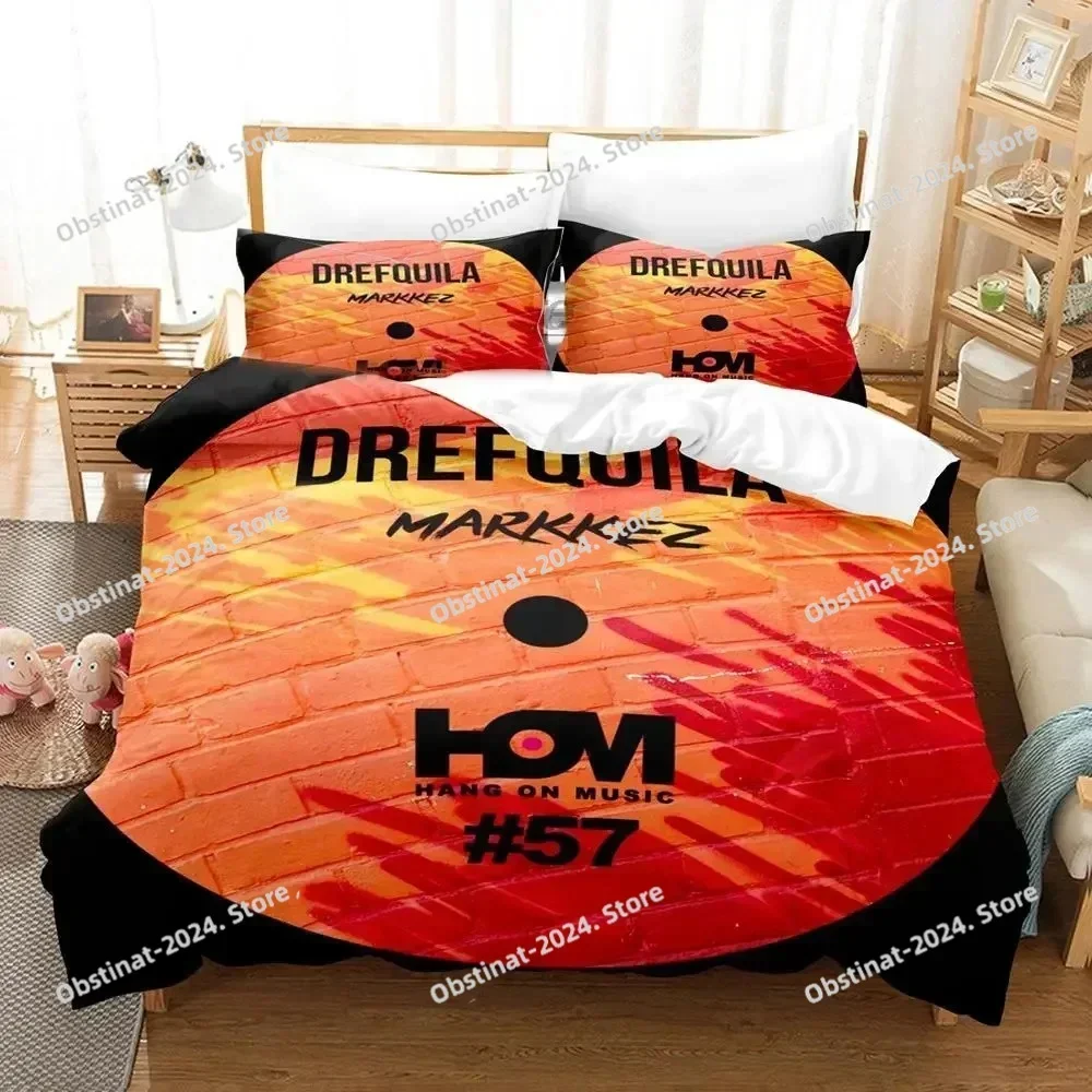 DJ Hip Hop Lit Killah 3D Print Comforter Bedding Set,Duvet Cover Bed Set Quilt Cover Pillowcase,King Queen Size Bedding Set Kid