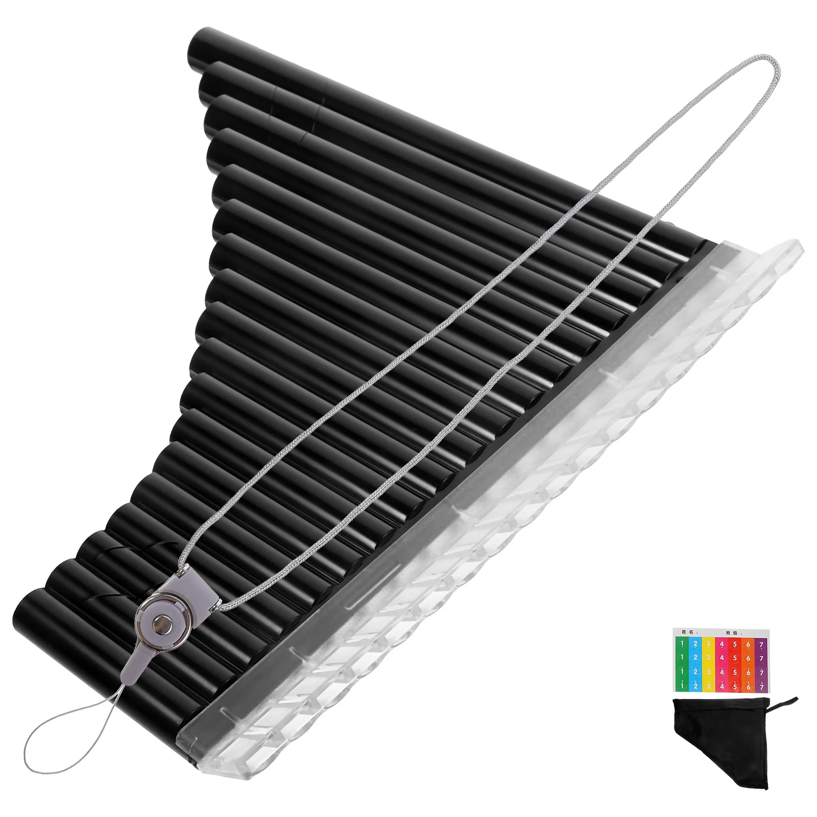 

Music Keyboard Pan Flute School Musical Instrument 18- Calandria Flutes Panpipe for Beginners Useful Educational Student