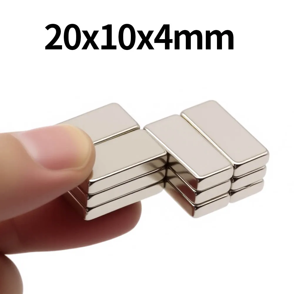 20x10x4mm Super Strong Block Magnet N35 NdfeB Permanent Magnetic imanes Powerful Neodymium Magnets Refrigerator Magnet