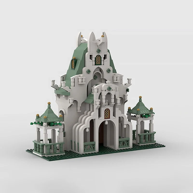 Moc Building Blocks Elf Fortress Technology Modular Bricks Model  Gifts Christmas Toys DIY Sets Assembly