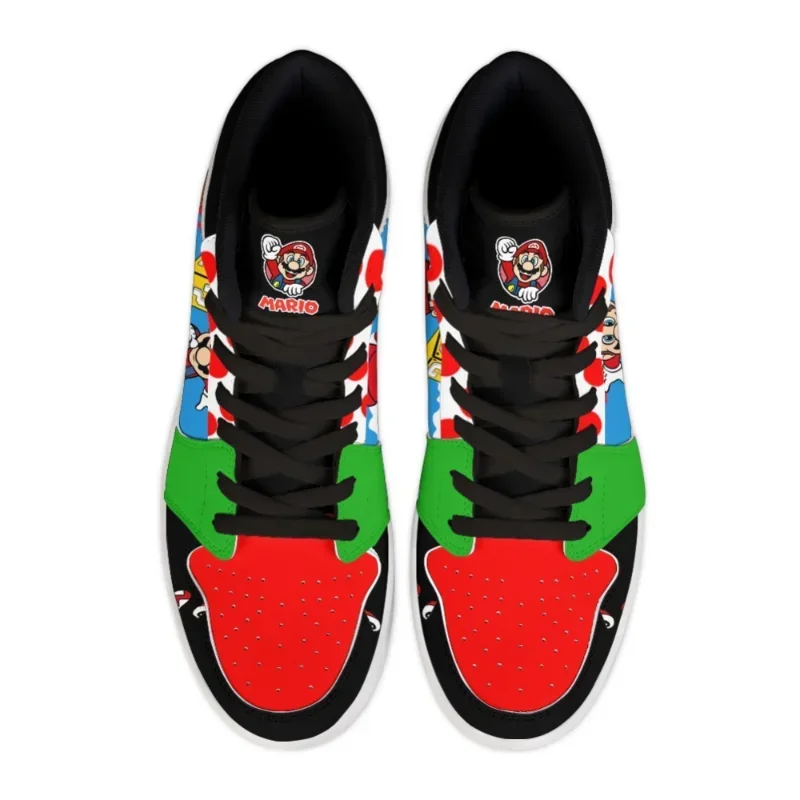 Super Marios Bros Anime scarpe per uomo donna Cartoon Cosplay Sneakers ragazzi ragazze High Top Fashion scarpe da corsa scarpe sportive per bambini