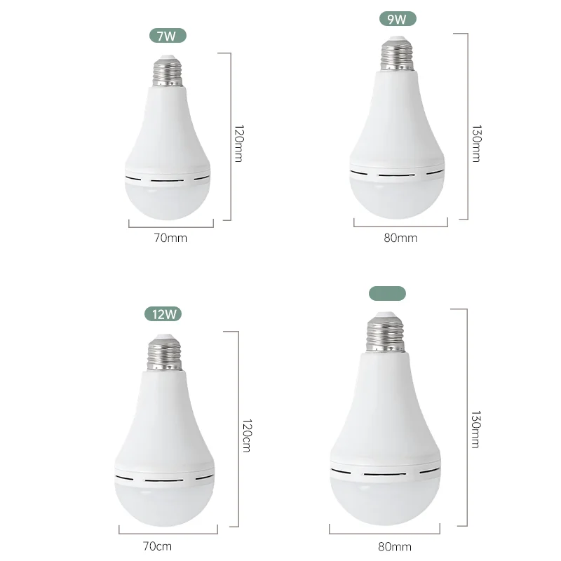 Imagem -06 - Lâmpadas Led Recarregáveis ao ar Livre Luz de Emergência Home Power Failure Camping Varanda Jardim Escada Pathway Parts E27