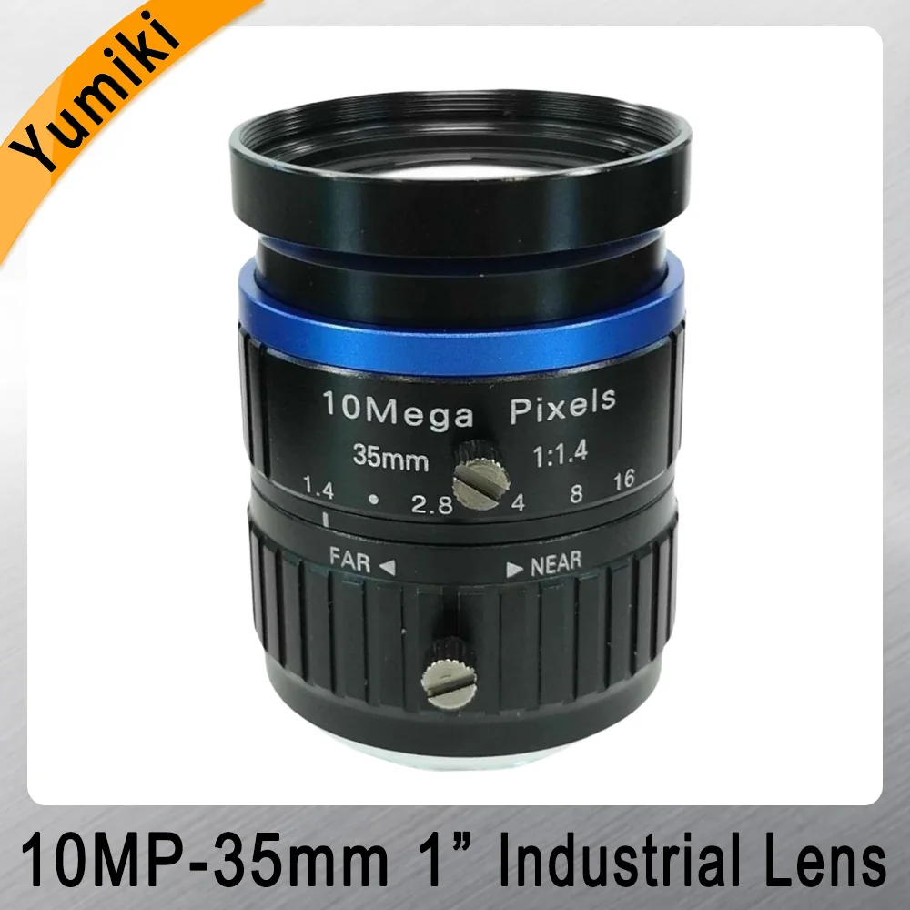 

10MP-35mm Industrial Camera Lens Machine Vision Industrial Lens, C-mount Road Monitoring, 1 Inch Without Distortion