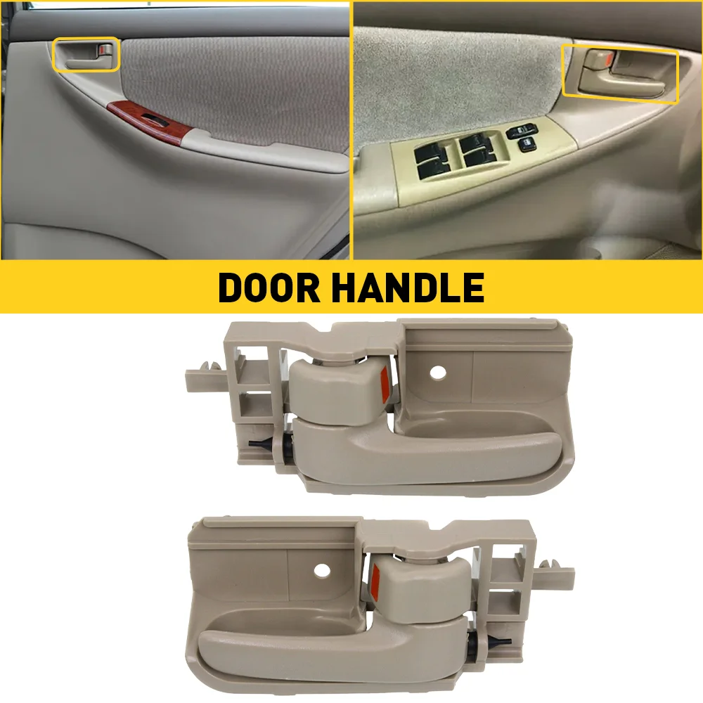 2X Car Inner Interior Door Handle Front Rear Left Right Door Panel Pull Handle For Toyota Corolla Tacoma Matrix Pontiac Scion