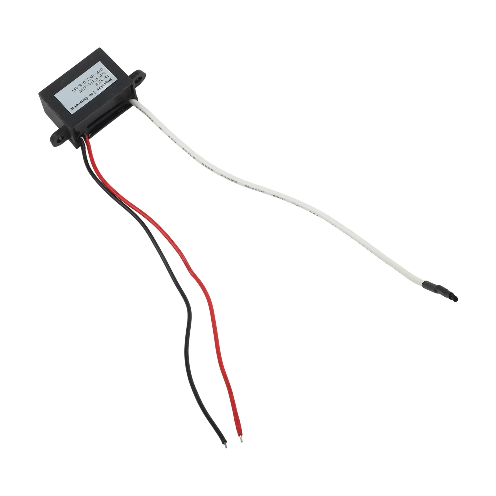 AC 3000V 50Hz 35%~85% Humidity Negative Ion Generator High Output ABS + Silicone Line Double-headed with bracket