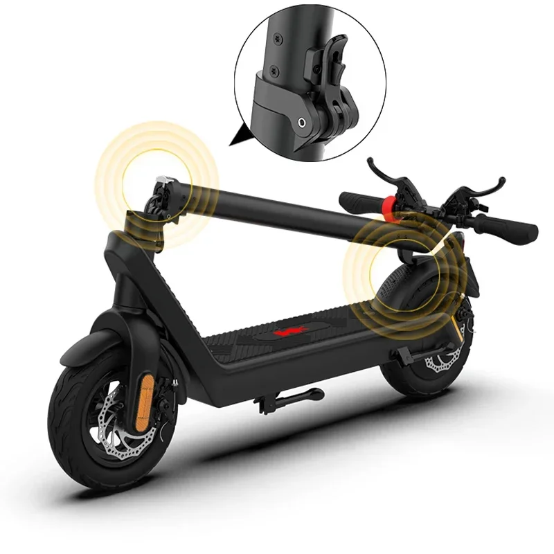 

100Km Long Range 500W Powerful Dual Drive Electric Scooters Electr 10inch