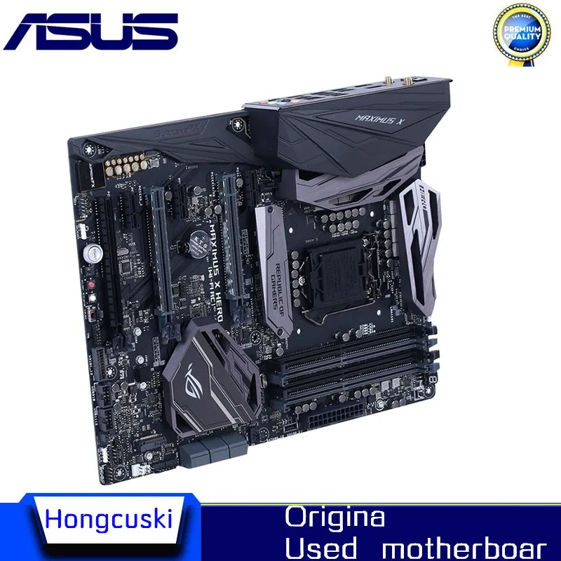 ASUS ROG MAXIMUS X HERO (WI-FI AC) اللوحة الأم الأصلية M.2 NVME 8th 9th المقبس LGA1151 DDR4 Z370 اللوحة الأم لسطح المكتب