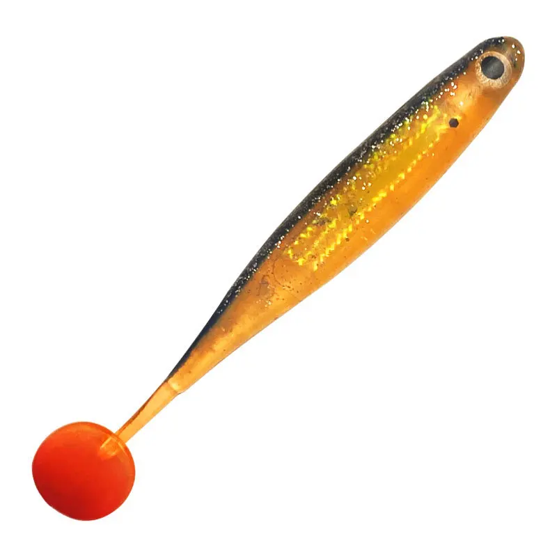 Silicone Reef Fishing Lure 90mm 5g Lifelike Slow Sink Flash Reflect Corrosion Proof Multicolor