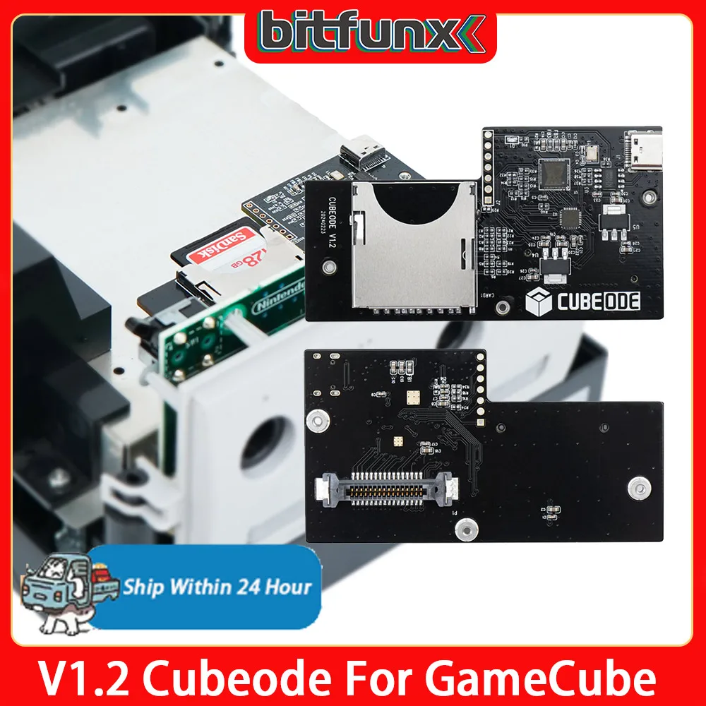 BitFunx GCLoader CUBEODE Emulator napędu optycznego dla Nintendo GameCube DOL-001/DOL-101 dla SD2SP2 Gamecube szwajcarska konsola NGC