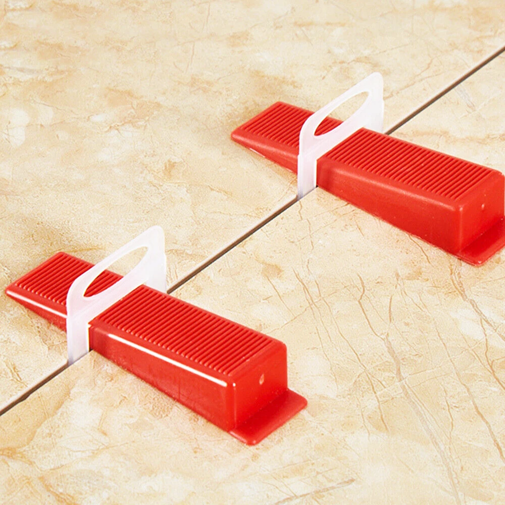 Boden-Wand-Keramikfliesen-Nivelliersystem-Clips-Abstandhalter-Band-Set für Fliesenverlegung Bauwerkzeuge Gebäude, 500 Stück, 1mm - 2,5mm – Detail 1