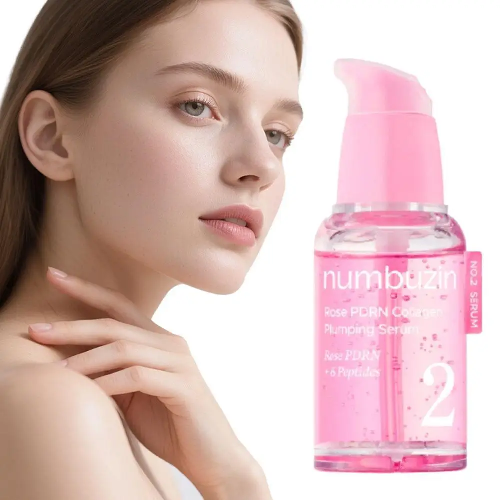 

30 мл Rose PDRN Collagen Essence Укрепляющая сияющая легкая сыворотка с PDRN Стойкое увлажнение для всех типов кожи Уход за кожей