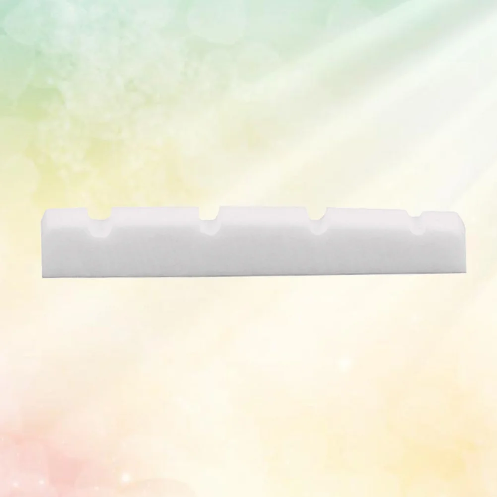 

Bass Guitar Nut 38Mm Slotted Natural Bone Replacement For Guitar Instrument Accessory Lightweight Durable Tuning Stability
