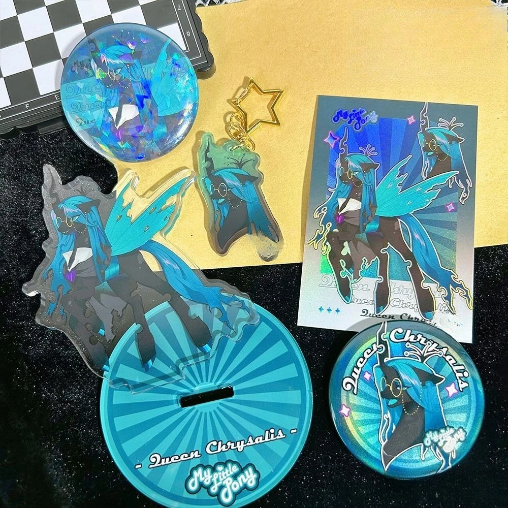 My Little Pony Set Shiny Laser Badge High Quality Acrylic Stand Exquisite Laser Card Premium Set Decoration Collection Gifts - view 5