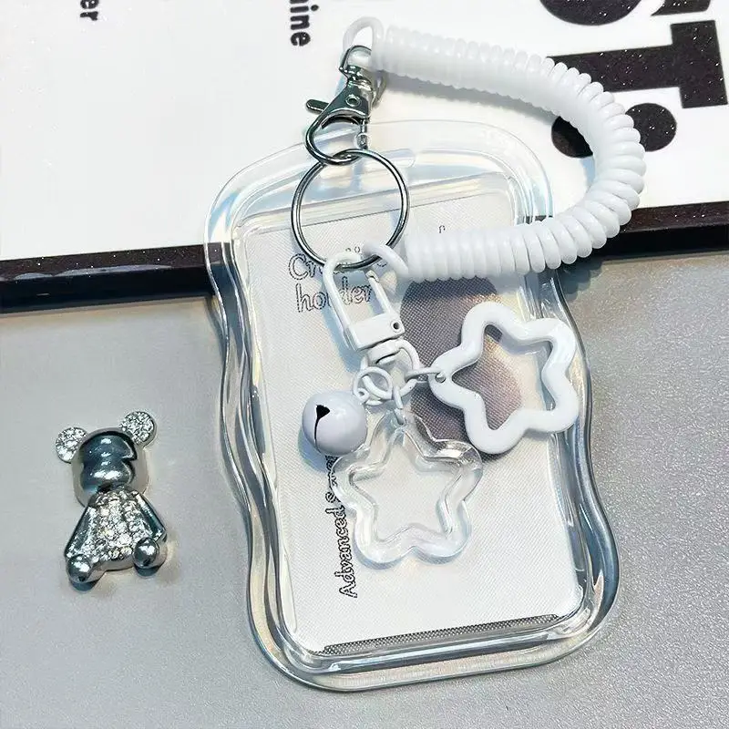 Bus Simple Transparent Ins Card Cover Student Campus Meal Card Subway ID Card Star Chasing Protection Cover