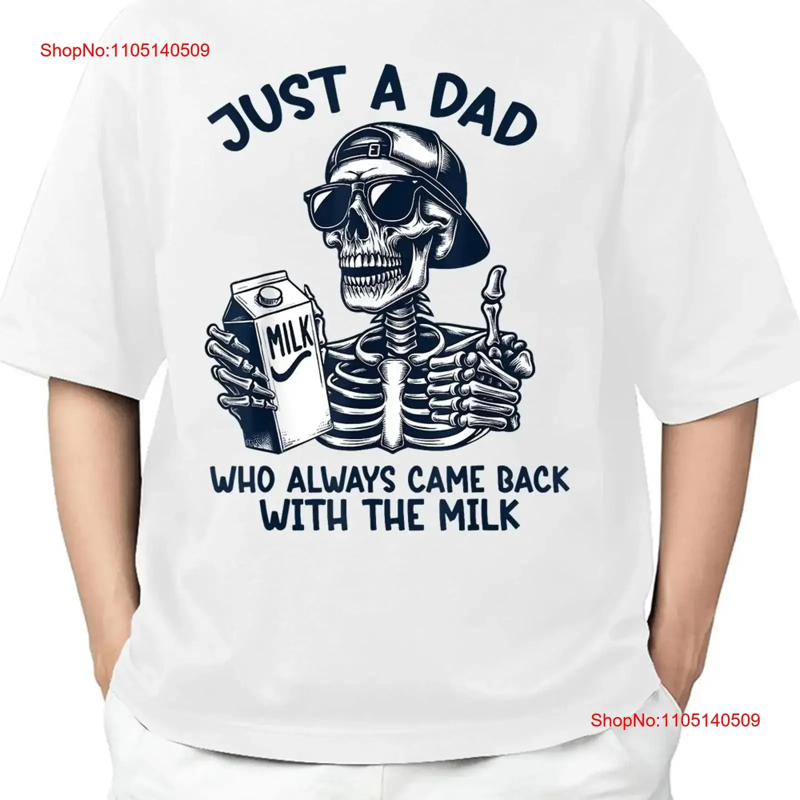 

Футболка A Dad Who Always Came Back With The Milk для взрослых S 4XL, винтажный стираный повседневный топ для повседневной носки, дышащий