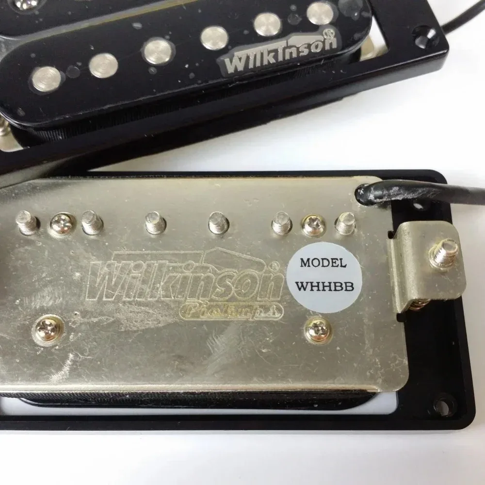 المنتجات الساخنة-Wilkinson صف مزدوج مفتوح هامبوكر التقاطات الغيتار الكهربائي مجموعة سوداء حالة جديدة المصنوعة في كوريا