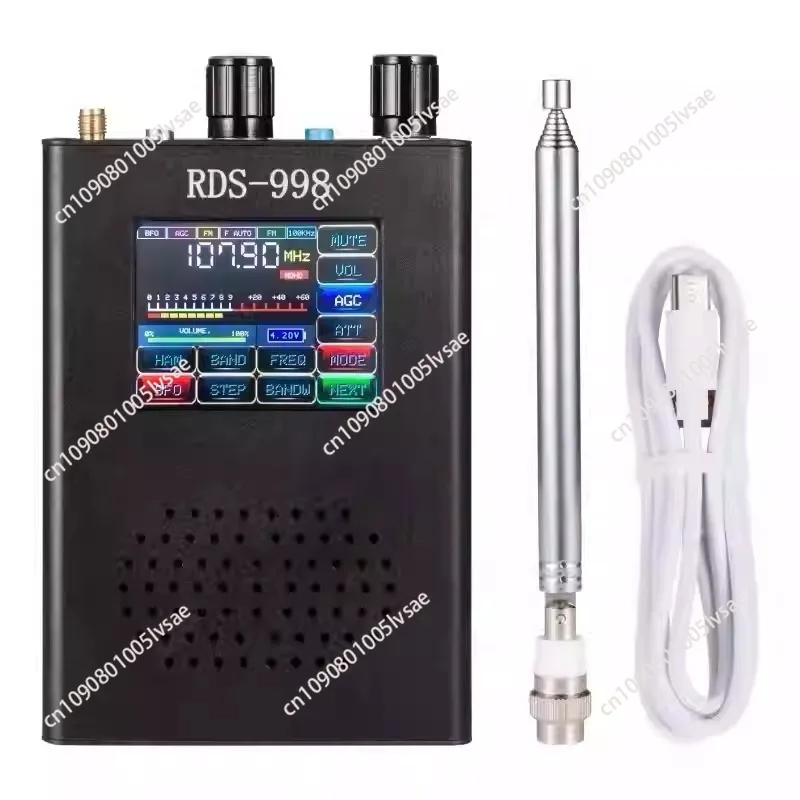 Portable Shortwave RDS-998 FM AM (MW SW) SDR Radio SSB USB LSB Receiver   5000MAh Battery