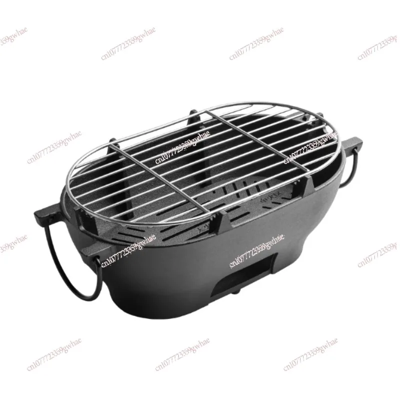 

Бездымный чугунный гриль для дома, набор для угольного гриля в помещении с инструментами, в японском стиле