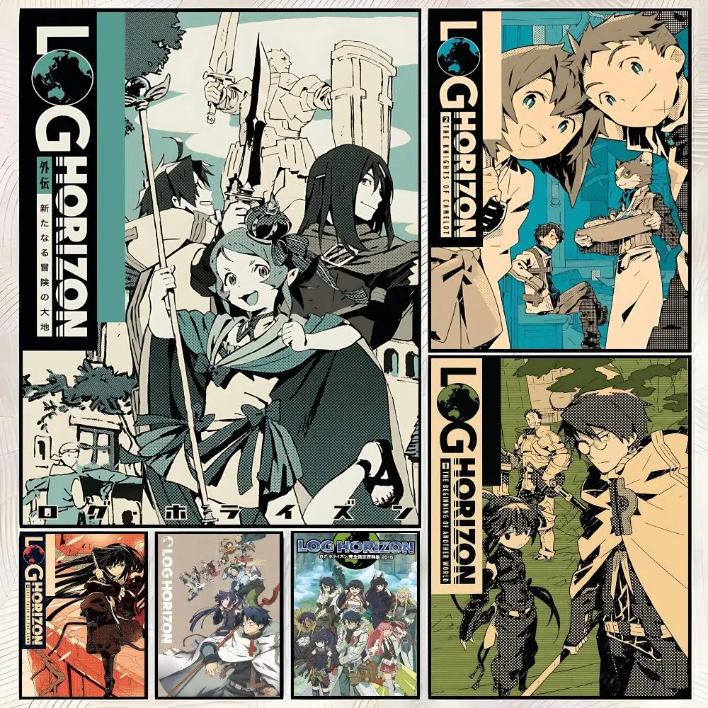 Anime L-Log Horizon Poster Trendy HD PP Paper Waterproof Wall Art Print for Bedroom Living Room Decor