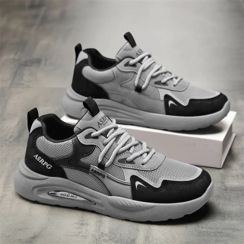 2026 Spring New Mesh Breathable Sports Shoes Men's Casual Trendy Running Shoes Summer Fashion Men's Shoes Suitable for Outdoor Sports