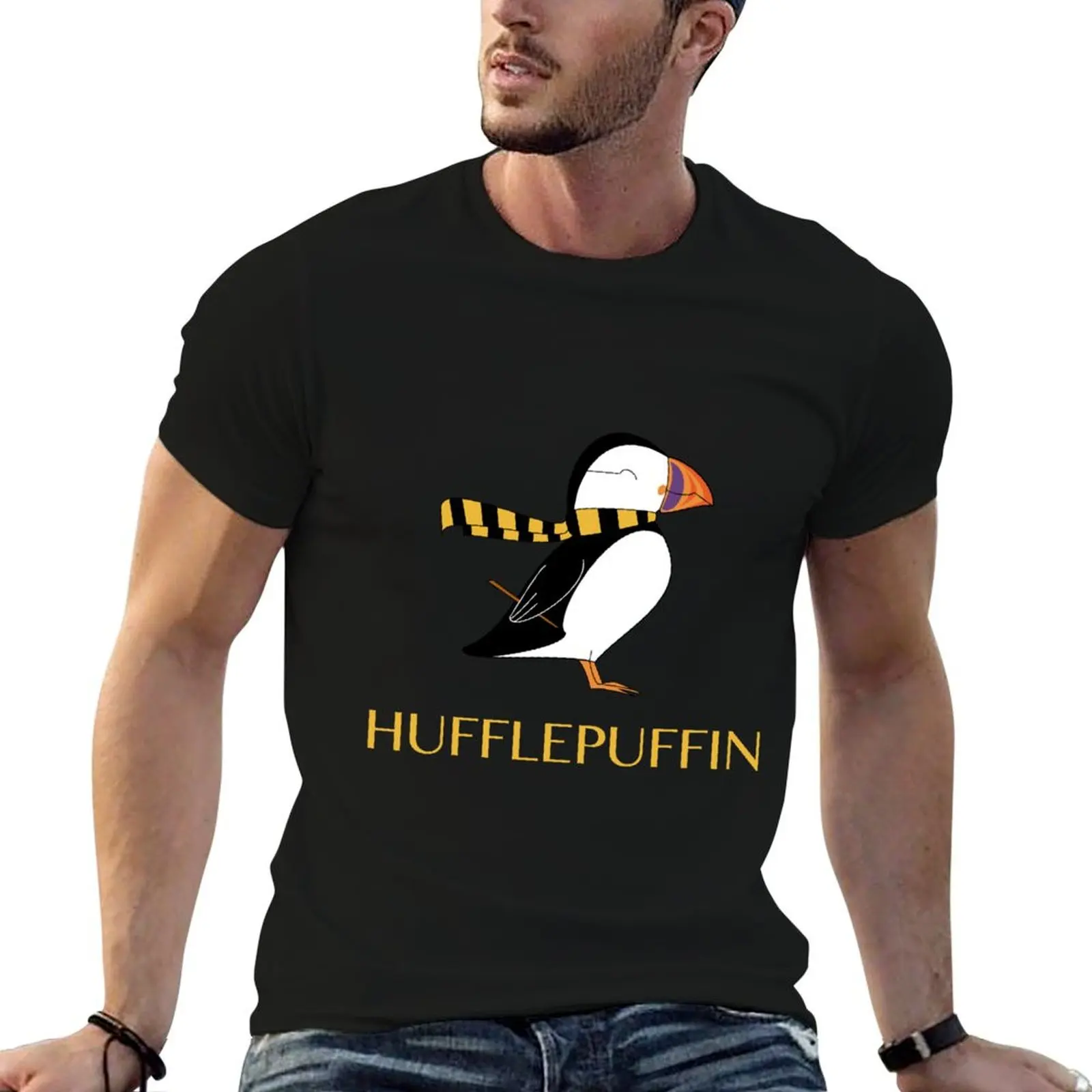 

Hufflepuffin T-Shirt man t shirt heavy cotton t shirts cotton 100% man t shirts cotton T-Shirt