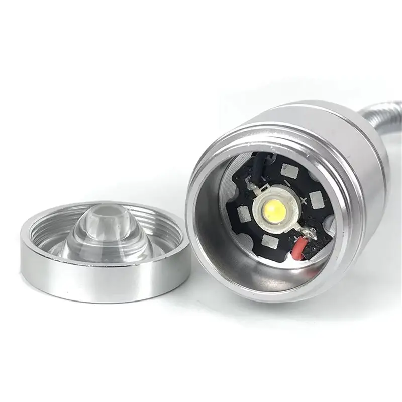 AB33-4X 3WAC 12V 24V LED Tool Light Flexible 30Cm LED Workshop Work Light Silver For CNC Machine Rework Welding Machine