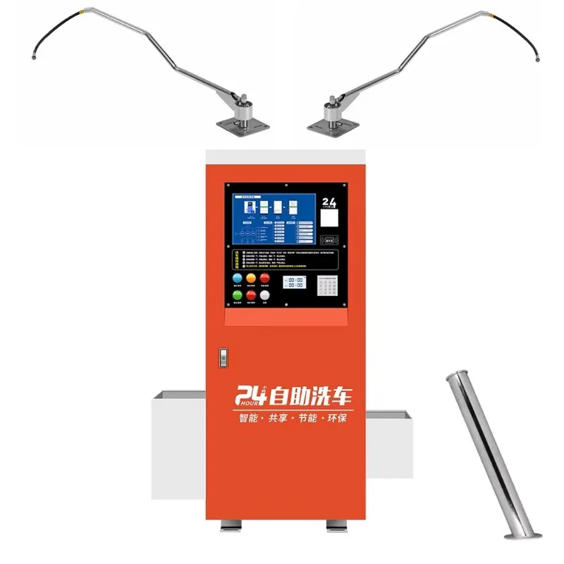 Two car wash arms stainless steel gun holder self-service car wash machine set