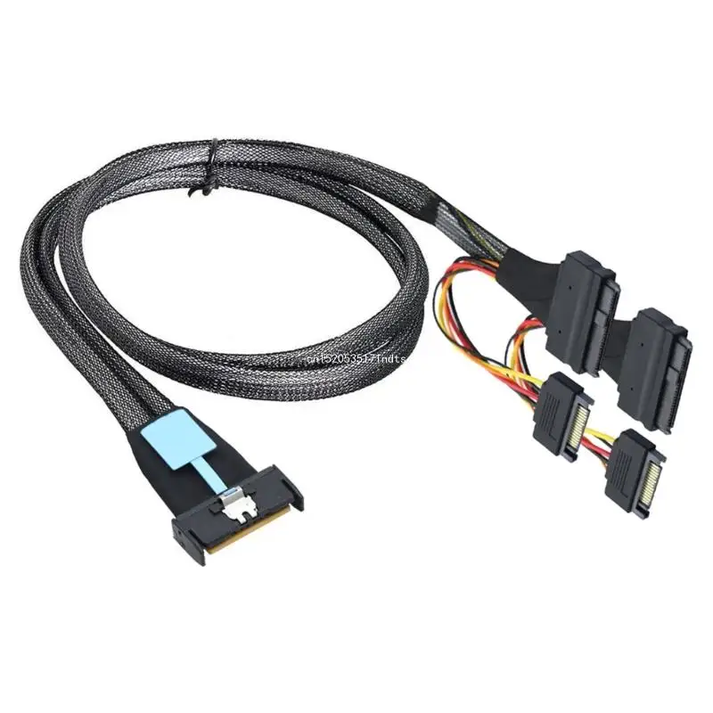 

Easy Installation 50cm 8i 74P To Double SFF 8639+15P Data Cable With Power For PC Servers Connection Dropship