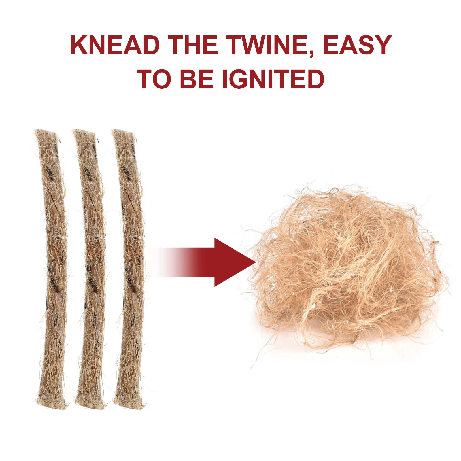 

20Pcs Professional Fire Starter Cord Outdoor Camping Tool Multi Functional Wind Resistant Burner Kit Fire Starter Tool