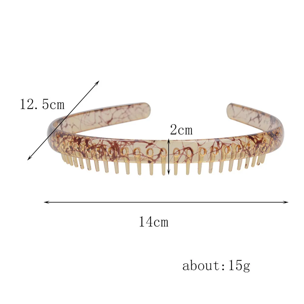 

4Pcs Concise Stylish Hard Plastic Hair Hoop Unisex Hair Clasp for Long Bangs Eye Blocking Face Washing Gym Mask Application