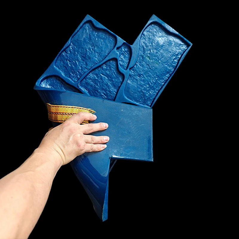 แม่พิมพ์ปูพื้นลายปูนซีเมนต์ ขนาด 72 * 30 ซม. ลายศิลปะย้อนยุค สีหินตกแต่งพิมพ์ลายคอนกรีต