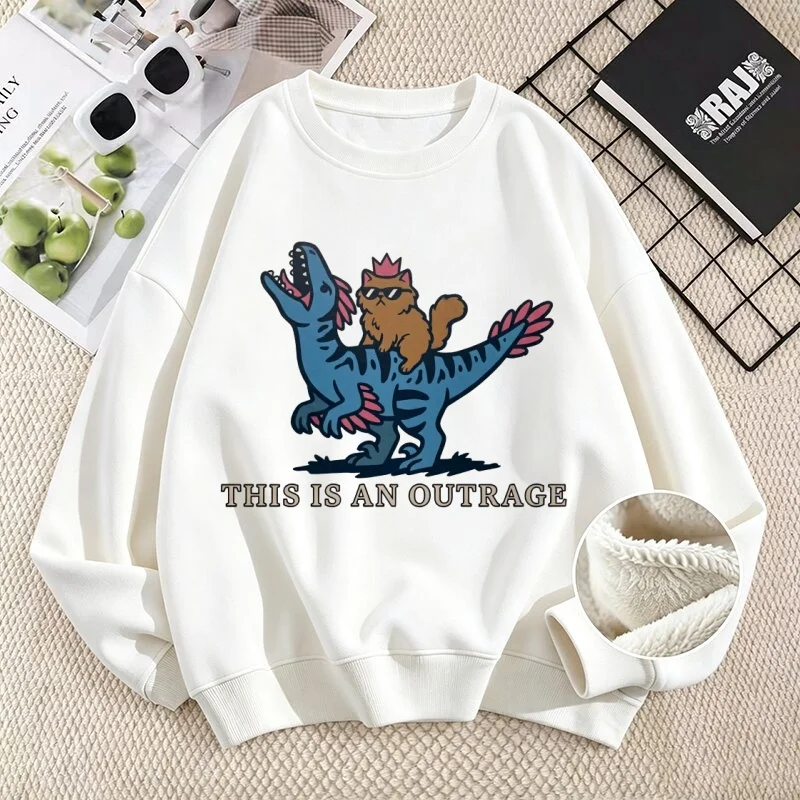 This Is An Outrage Sweatshirts Woman Princess Donut & Mongo Dungeoon Hoodies Fleece Pullover Crewneck Sweatshirt Women Hoodie