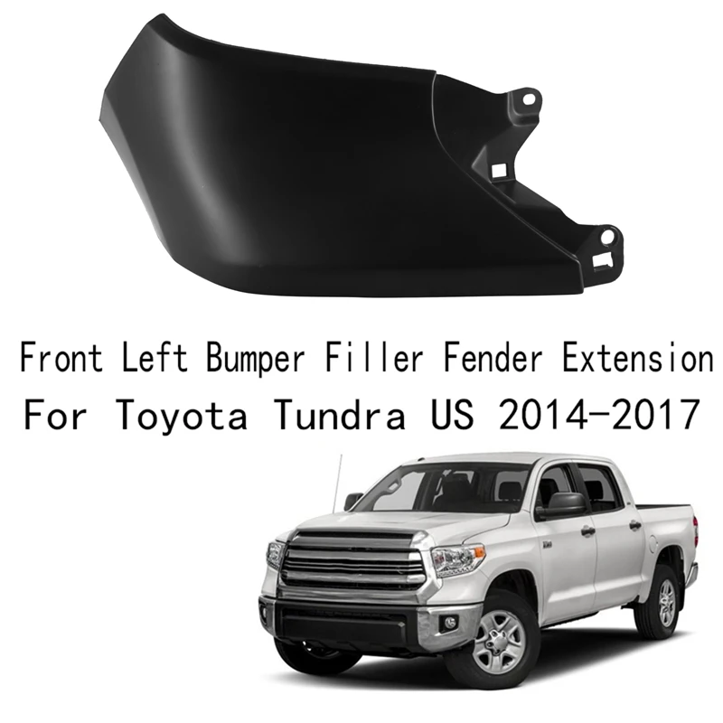 

Front Bumper Filler Fender Extension Headlights Under Trim Plate For Toyota US 2014-2017