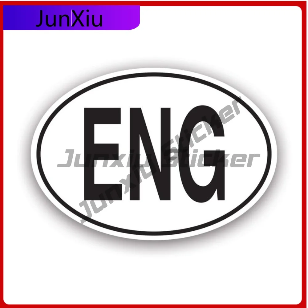 Eng England Country Code Oval Sticker Uv Protected Decalsenglish Country Code Euro Ovals Car Sticker Vinyl Decal Waterproof