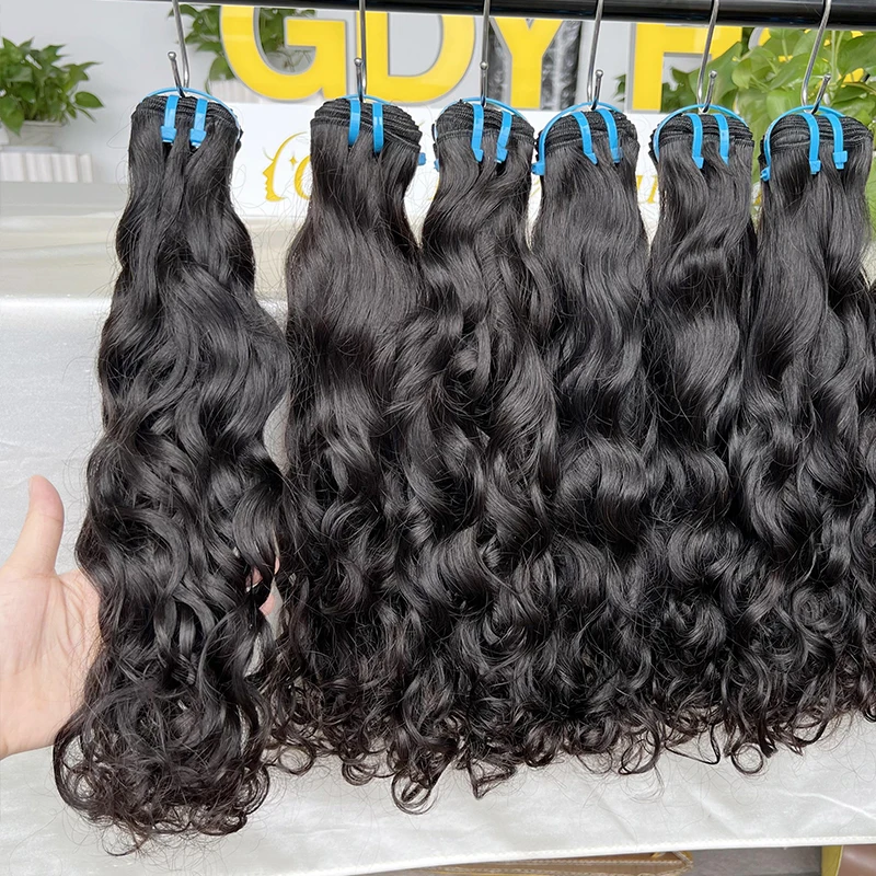 15a onda de água pacotes 100% extensões de cabelo humano não processado vietnamita feixes de cabelo cru cabelo cru 100% cabelo humano tissus