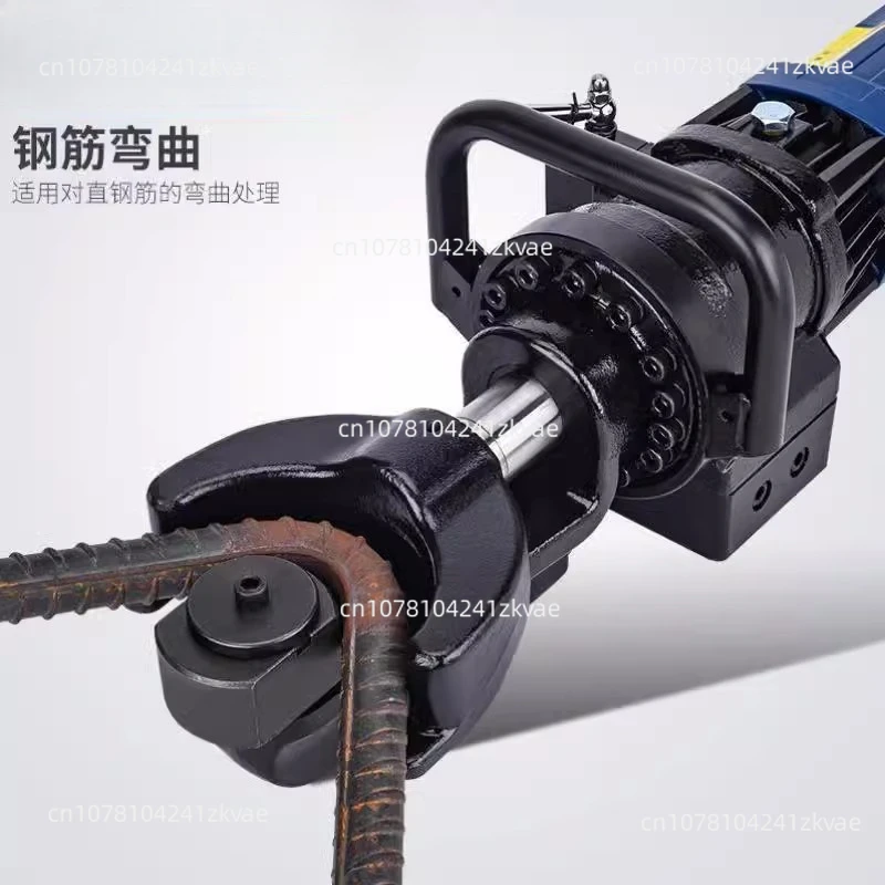 HRB-16 Electric Rebar Bender 16mm Portable Hydraulic Electric Rebar Steel Bender Bending Machine for Bending Rebar, Steel Bar