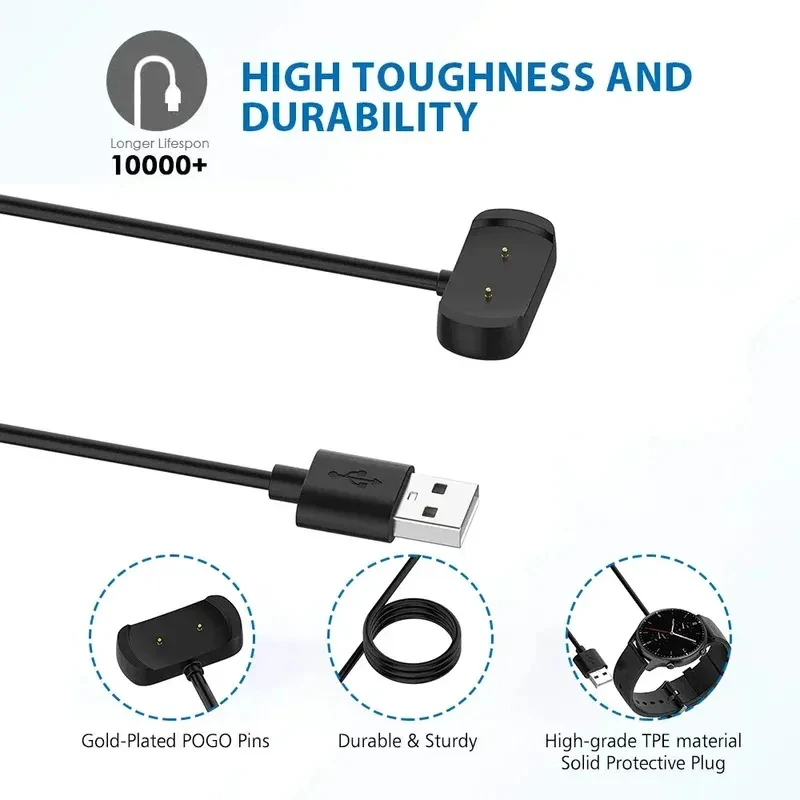 USB Charging Cable For Huami Amazfit T-Rex Pro GTS 2 Mini Adapter Chargers Cradle For GTS2 POP Zepp E GTR 2 2e Fast Charger Dock