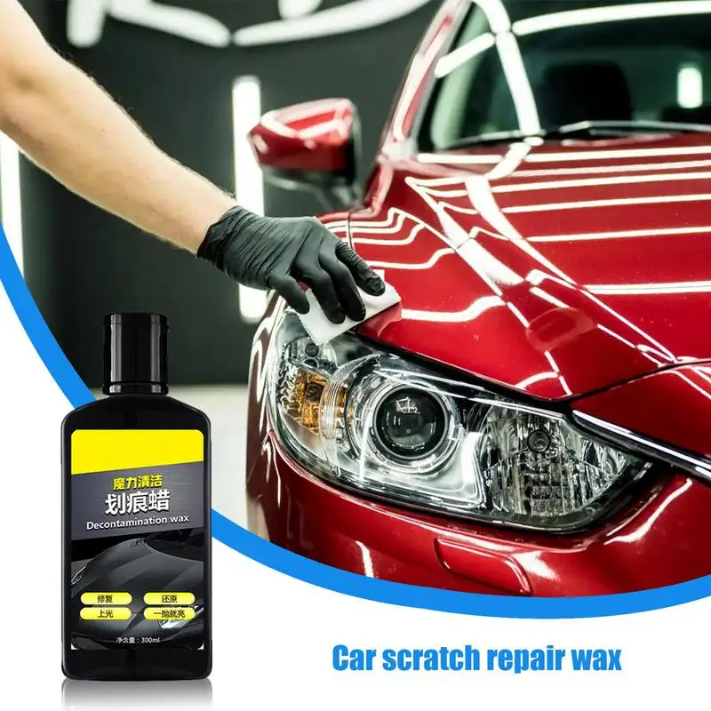 

Car Paint Scratch Remover Car Wax Polishing Compound 300ml Car Paint Restorer Buffing Compound Multifunctional Auto Scratch Wax