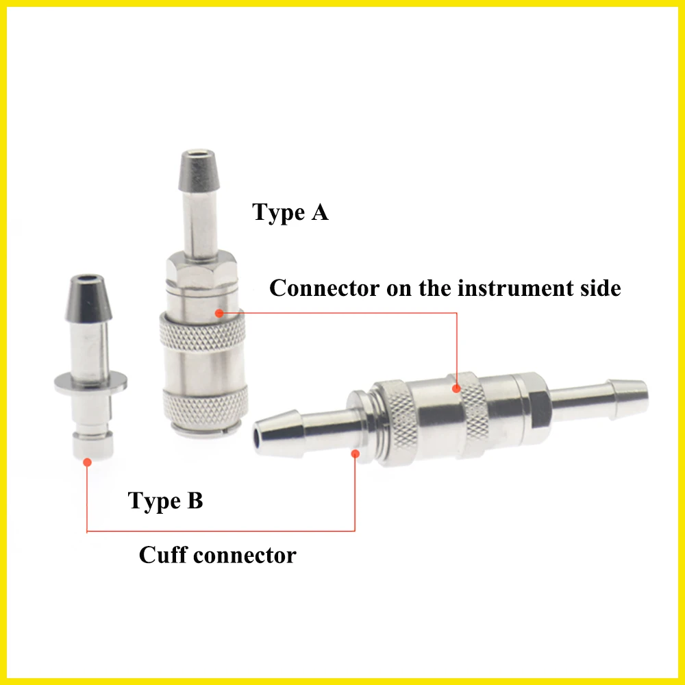 Blood Pressure Cuff Connector Gas Circuit Quick ECG Monitor Armband Adapter Universal Type Clinic Hospital Supplies Tools