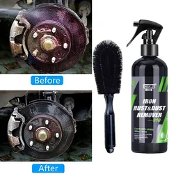Car Iron Remover Rust Dust Remover Spray Iron Dust Rim Rust Cleaner Car Paint Wheel Hub Iron Powder Remover Car Detailing Care